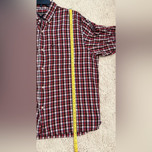 VTG Polo Jeans Co Ralph Lauren Red Plaid Button Up Shirt 100% Cotton  L - Picture 10 of 11